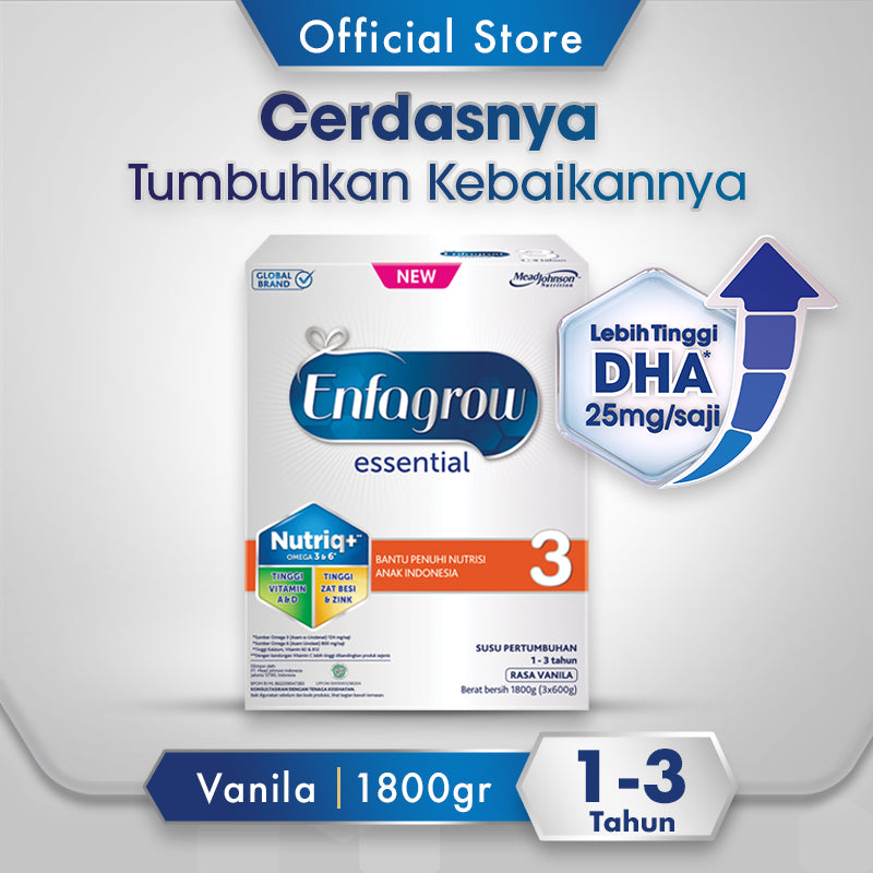 Enfagrow Essential 3 Susu Vanila Box - 1.8Kg