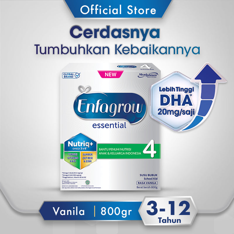 Enfagrow Essential 4 Susu Vanila Box - 800g