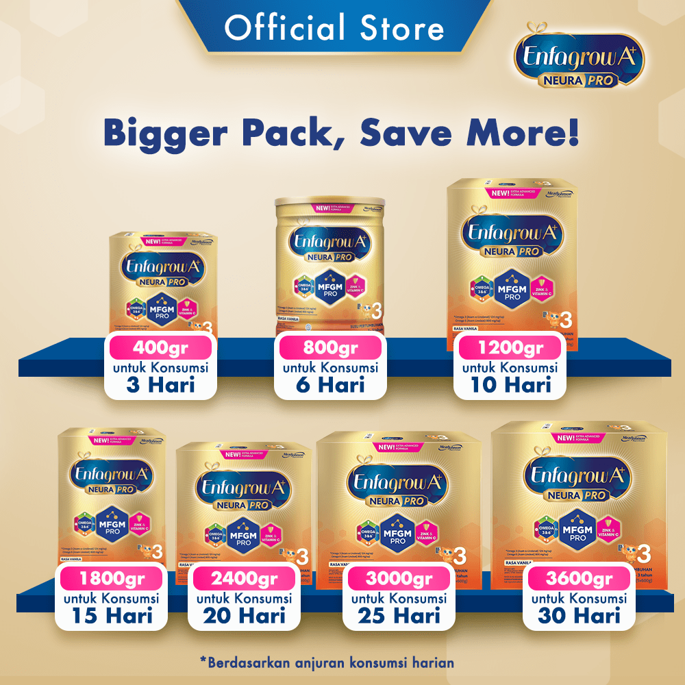 Enfagrow A+ 3 Vanila Susu Smart Flip Pack - 900g