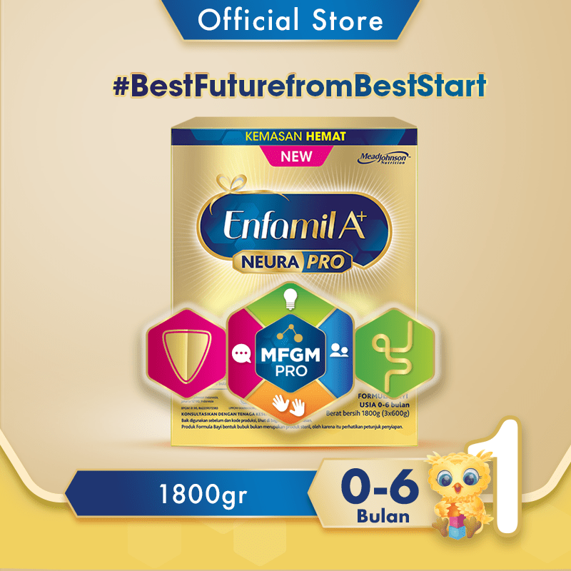 Enfamil A+ 1 Susu Formula Box - 1800 g (2x1800g) – Enfa A+ Store Indonesia